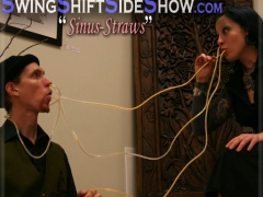 Sinus Straws: mixing drinks the old fashioned way